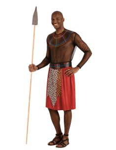 Fantasia Massai Masculina Tamanho L - de alta qualidade, ideal para carnaval, festas temáticas e eventos especiais 2